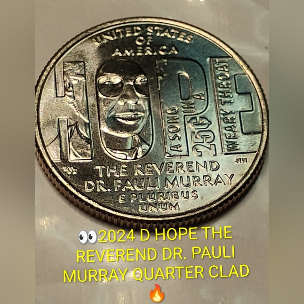✅‼️2024 D Hope Quarter Clad UNCIRCULATED BRILLIANT LOOKING 🔥